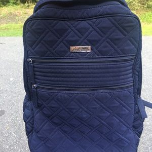 Navy blue Vera Bradley laptop backpack